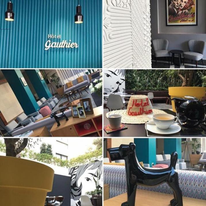Boutique Hotel Gauthier Restaurant Terrasse Casablanca Exterior photo
